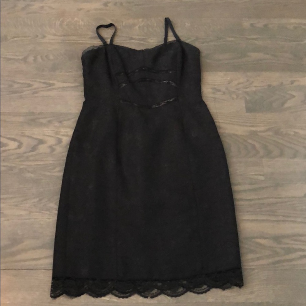 Black lace dress